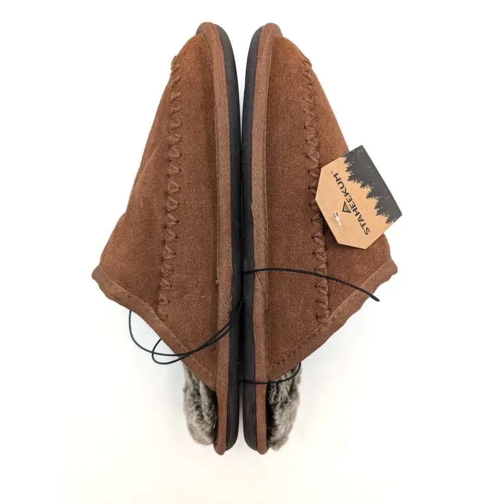 Staheekum Cabin Classic Slipper Shoes Closed Toe Men's Brown Size US8M EU41